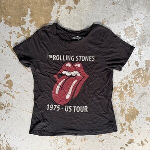 Official Band The Rolling Stones 1975 US Tour Women’s T-Shirt